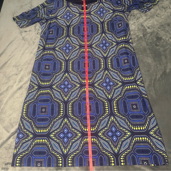 EUC London Times Women’s Sheath Midi Dress Size 20W *Used (Blue Black) RN58142 - Picture 10 of 12